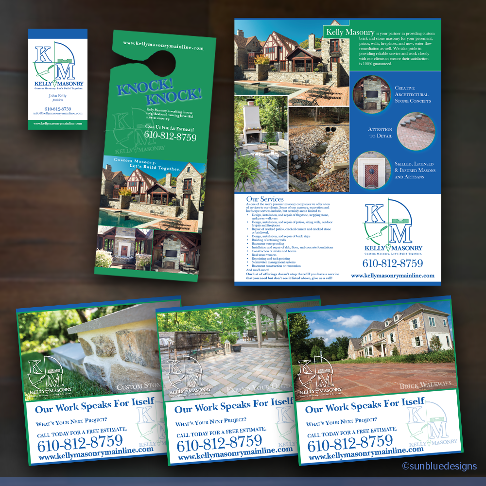 Kelly Masonry Branding and Print Campaign